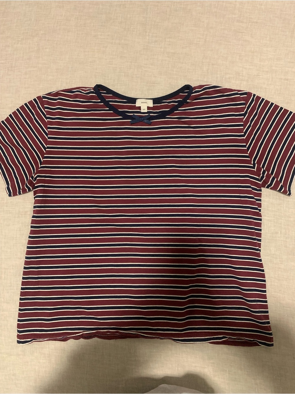 Donni Jersey Bow Tee